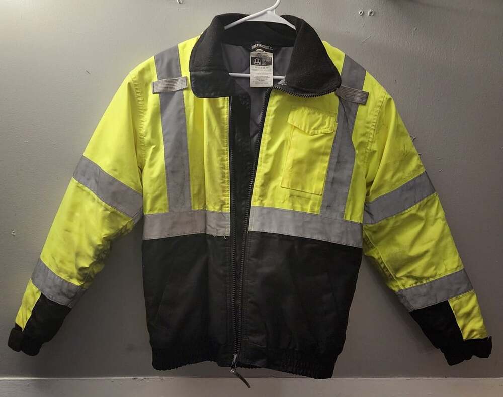 Ergodyne GlowWear 8377 Quilted Bomber Jacket Size Small Lime Hi-Vis ANSI Class 3